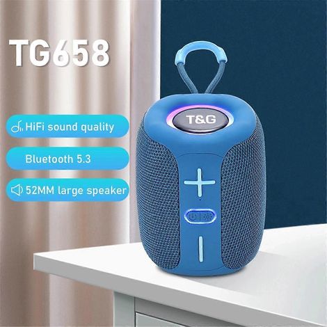 Enceinte portable TG658 avec caisson de basses sans fil rouge-- (1/5)