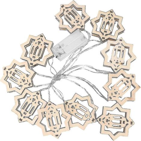 guirlande lumineuse décorative pour l'Aïd musulman (sans piles) - Lampe en forme de mouton kaki - Idéale pour les fêtes et banquets à la maison. (1/2)
