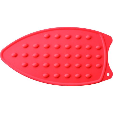 (Rouge) Coussin de Repos de Fer de Silicone, Planche à Repasser portative de Tapis résistant à Chaud Polyvalent pour Le Voyage à la Maison