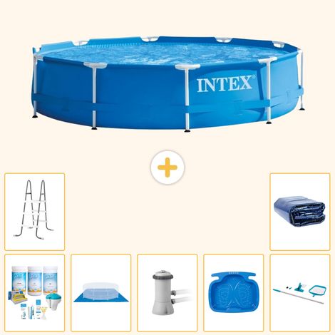 Intex Piscine Tubulaire Ronde - 366x76 cm - 8-pièces S20445 (1/5)