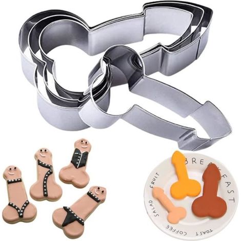 Emporte-pièces - Acier inoxydable - 4 tailles différentes - Compatible lave-vaisselle - Non toxiques (1/3)
