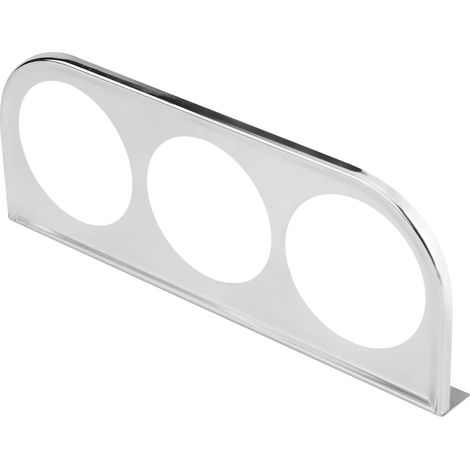 GARRYFIZH Support de montage universel chromé 52 mm (2 pouces) à plusieurs trous pour manomètre, argenté (1/5)
