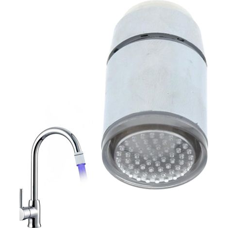 Robinet Lumineux Aérateur LED  Robinet pour Évier de Cuisine, Lavabo, Salle de Bain, Buanderie, Bec Aérateur Utilitaire (1/5)