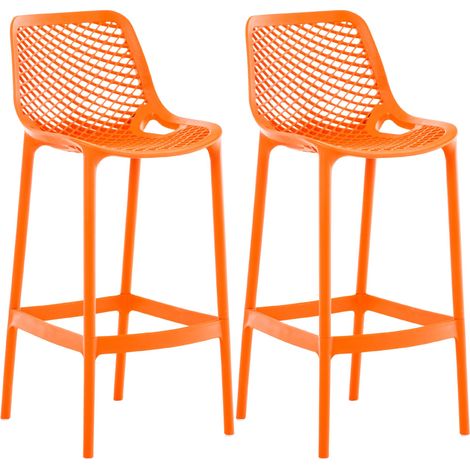Set de 2 Taburetes Outdoor Air Naranja (1/5)