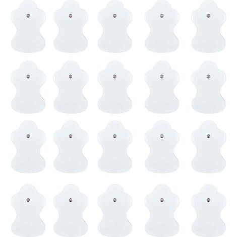 20PCS Électrode, Silicone, Gel, Auto-adhésif, Réutilisable, Pour Stimulateur Électrique (1/5)