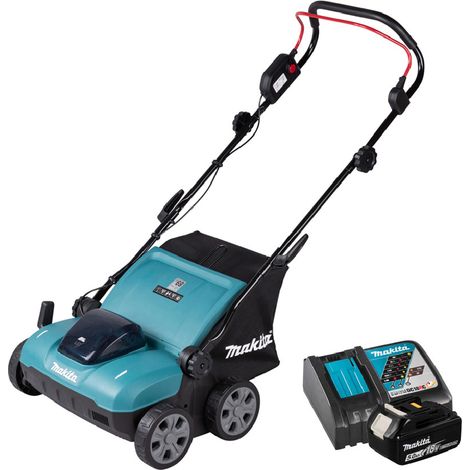 Scarificatore a batteria Makita DUV 320 RT 18 V 32 cm 30 l Brushless + 1x batteria 5,0 Ah + caricabatterie (1/5)