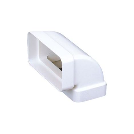 coude vertical rectangulaire - 55 x 110 mm - atlantic 460002