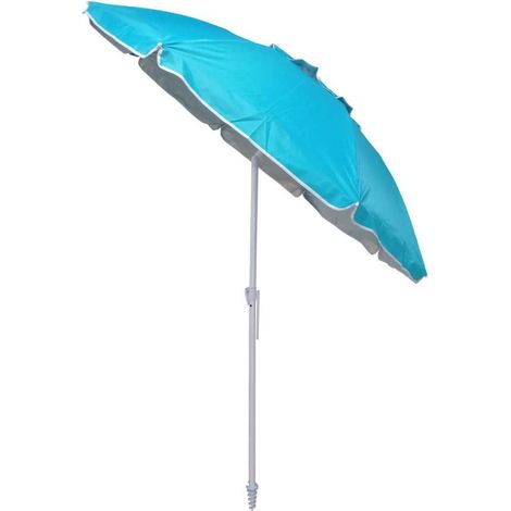 Ombrellone da Spiaggia Antivento 200 cm Azzurro in Alluminio - Dr. C (1/5)