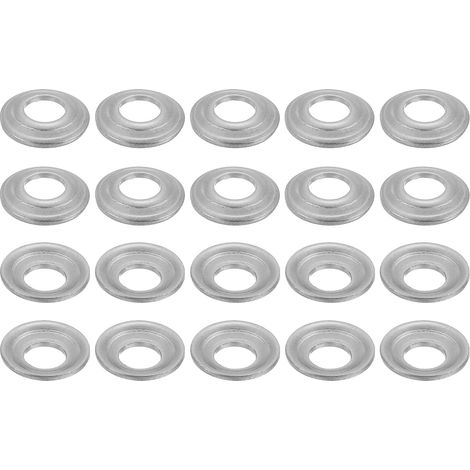 16 Pcs M5 Rondelles Inox 1x11mm Acier Inoxydable 304 Rondelle d'Arbre pour Meuleuse d'Établi, Polisseuse à Brosse Métallique, Argenté (1/5)