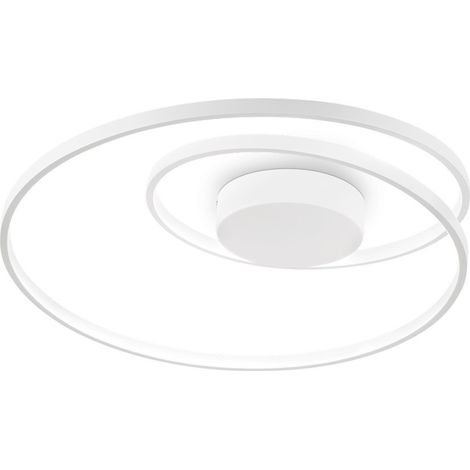 Ideal Lux OZ Plafonnier semi-encastré à LED intégré blanc 2700K