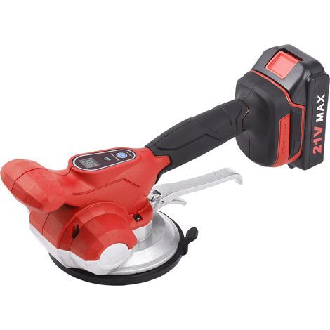 Cordless Vibrating Suction Cup for Tiles - Leveler with 2 x 1500 mAh Batteries, 130 mm Suction Cup, 6 Adjustable Speeds for Professionals and DIYers (1/5)