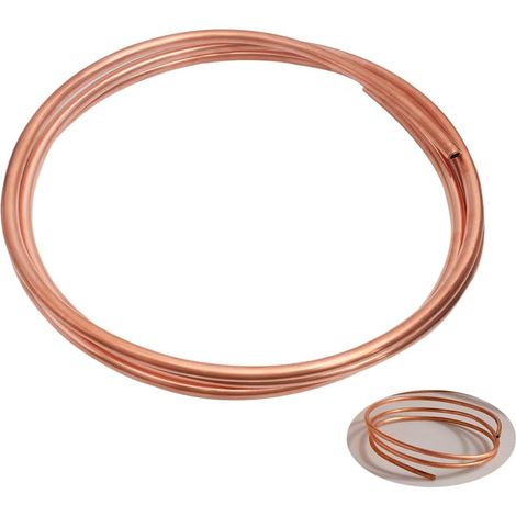 Tube en cuivre, Tuyau de Tube en cuivre Souple 2M OD 4mm x ID 3mm pour plomberie de réfrigération (1/5)