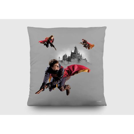 Coussin - Harry Potter Quidditch 3 personnages - 40x40 cm (1/5)