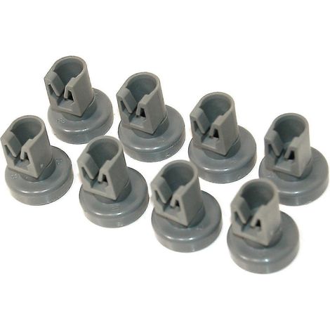 8-Pack Dishwasher Basket Wheels - Fits Electrolux/Zanussi/AEG (1/5)