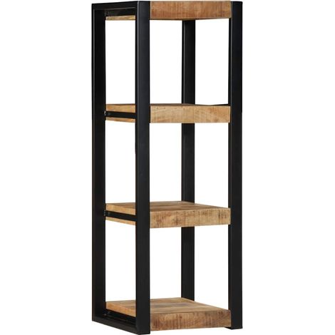 Étagère murale 35x35x100 cm bois de manguier brut massif