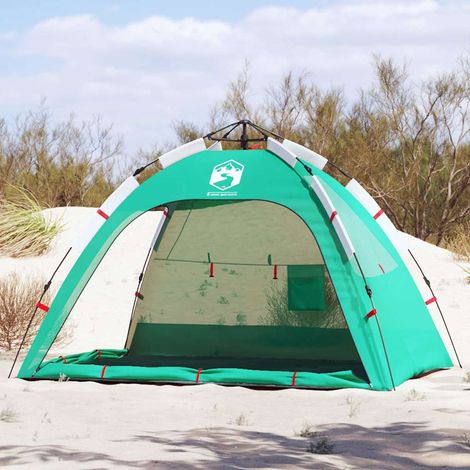 Strandzelt 2 Personen Seegrün Quick Release Wasserdicht (1/5)