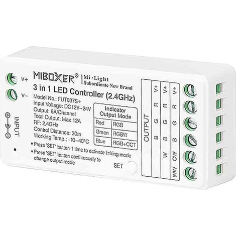 Controller MI-light SR5 5 in 1 RGB/CCT 12-24 V CC 12 A FUT037S+ (1/3)