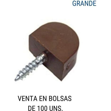 HERRAJES ALK soporte estante gris con tornillo marron (100u)