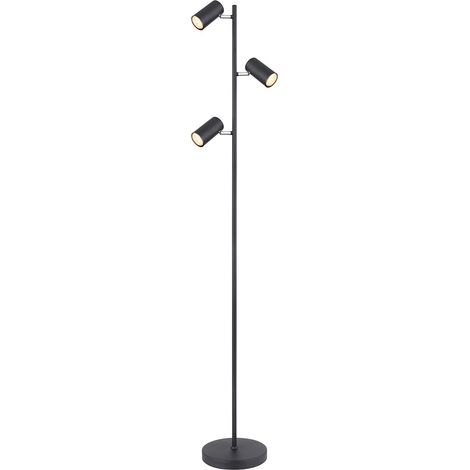 Globo - lámpara de pie - Robby - negro - metal - GU10 - 57910SB
