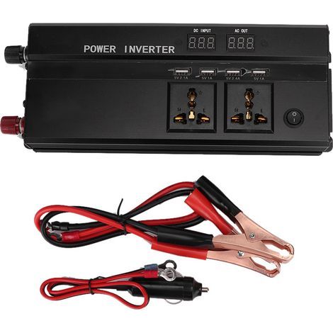 Convertitore di potenza per auto, interfaccia accendisigari, potenza di uscita precisa di 5000 W, schermo LCD per il conducente del veicolo (1/5)