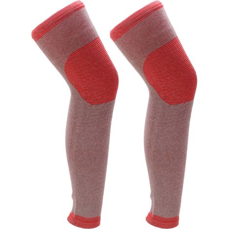 2 genouillères de compression respirantes, chaudes, naturelles et légères, protégeant les jambes pour femmes et hommes. (1/5)