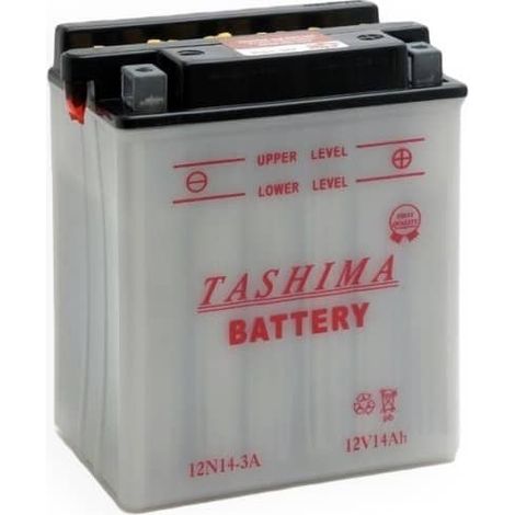 Batterie plomb 12V 14Ah – Dimensions 134x89x166mm – Positif à droite – Pour motos et motoneiges (1/2)