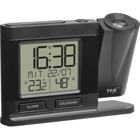 TFA Dostmann 60.5017.01 Radiocontrollato Sveglia Nero Tempi di allarme 1 (1/5)