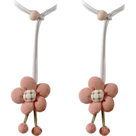 Lot de 2 embrasses de rideaux à suspendre en tissu citrouille pour décoration de salon, chambre à coucher