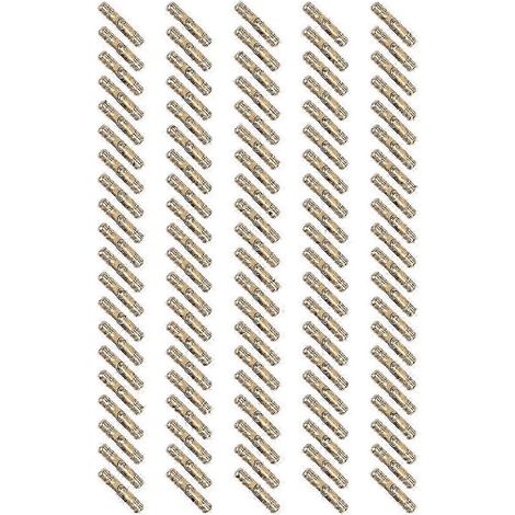 Charnières invisibles en laiton 4 x 20 mm, 100 pièces - boîtes à bijoux et meubles (1/5)