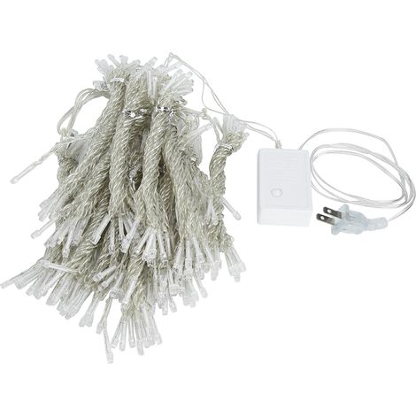 Guirlande lumineuse LED cascade 3 x 3 m pour décoration intérieure et extérieure (chambre, etc.), lumière bleue, prise US 110 V (1/5)