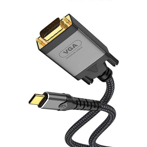 USB-C-auf-VGA-Kabel zur Erweiterung des Bildschirms mit 1080p-Hochauflösung