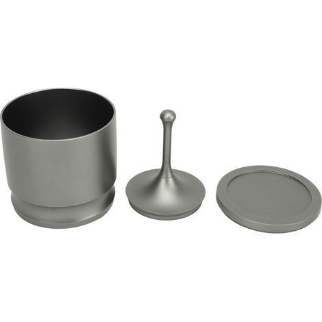 Bague de dosage 58mm grise en alliage d'aluminium anti-projection pour café, accessoire de préparation anti-éparpillement, lot de 2 (1/5)