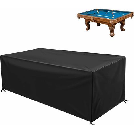 Pool Table Cover, 7ft Pool Table Cover with Full Protection, Premium 420D Fabric, Waterproof and Windproof/UV/Dustproof (225 x 116 x 82cm) (1/5)