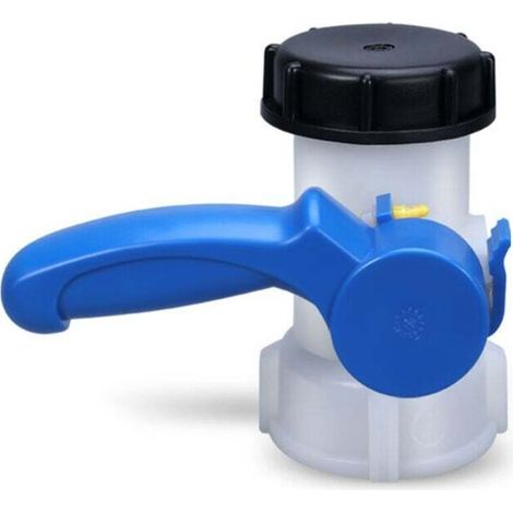 Vanne Cuve 1000L Plastique, Adaptateur IBC 62mm Adaptateur Universel pour Cuve 1000 litres-Crezuo