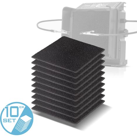 STAHLWERK Filtro frontale a carboni attivi set da 10 pezzi per aspiratore FE-27 ST