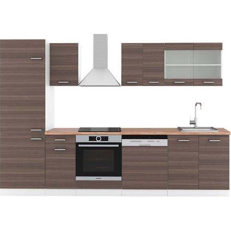 Mueble de cocina R-Line, Precioso gris/blanco, 300 cm , ET Roble, Vicco (1/5)
