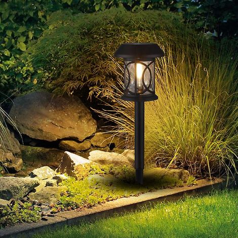 Lampes solaires d'extérieur, lampes solaires LED pour jardin, allée, pelouse, terrasse et éclairage de cour (1/3)