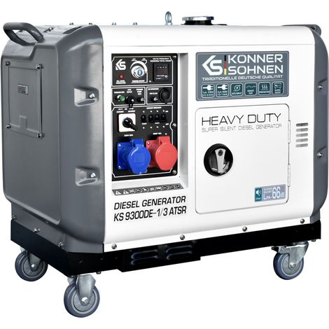 K&S 7,5 KW Diesel KS9300DE-1/3 ATSR (Euro V) Generador