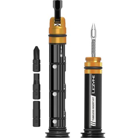 Lezyne Dual Insert Kit S negro herramienta para bicicleta tubeless