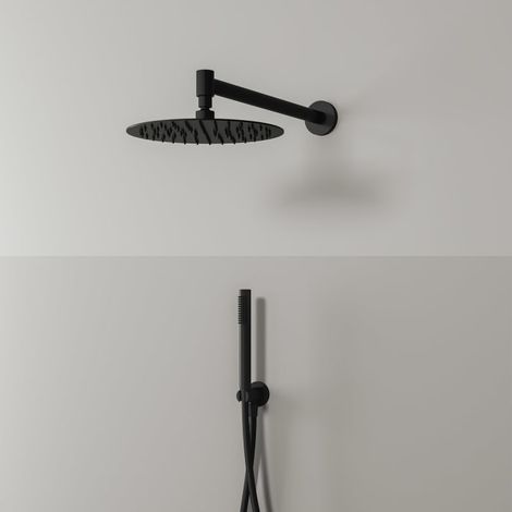 Kronenbach Duschset 5 mit Kopfbrause Ø 25 cm und Stabhandbrause rund (1/5)