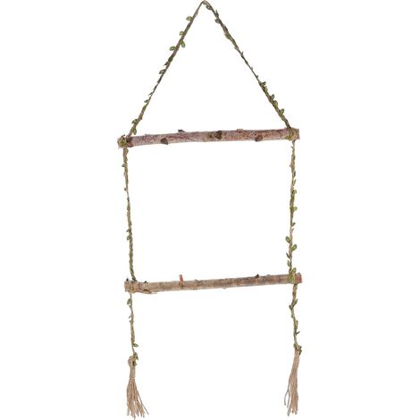 1 Set Wandmontierter dekorativer Fotohalter aus Jute zur Präsentation von Souvenirs, leicht und praktisch im rustikalen Stil