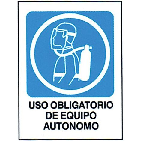 Panneau 40x30 utilisation obligatoire d'équipements autonomes PVC haute durabilité VISUALSIGN