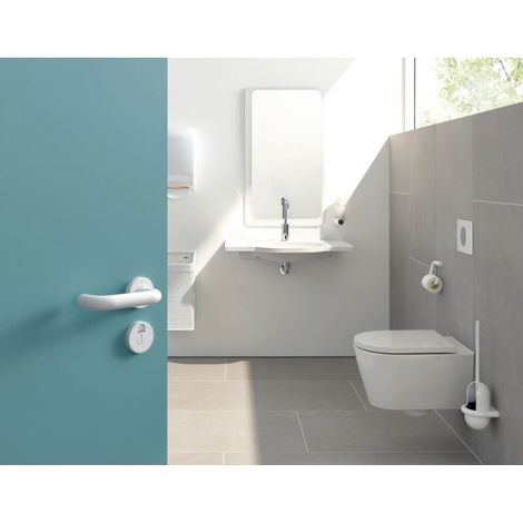 HEWI 477.20D100 98 Ensemble brosse WC Série 477 (1/4)