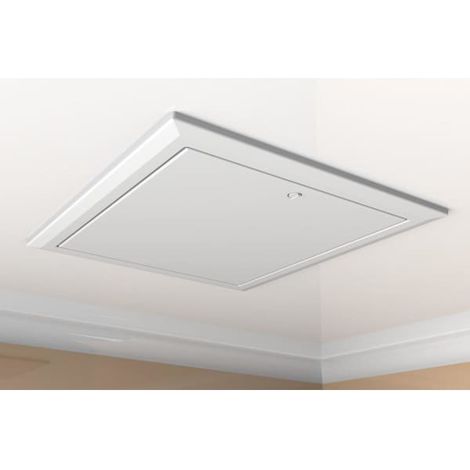 Timloc Loft Access Door Hinged White - 562 x 662mm (1/3)