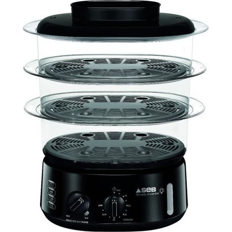 Cuiseur vapeur 3 paniers 900w - Seb - vc110800 (1/5)
