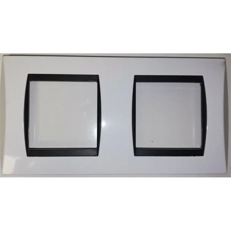 Schneider ALB85002 Placca doppia Alvaïs