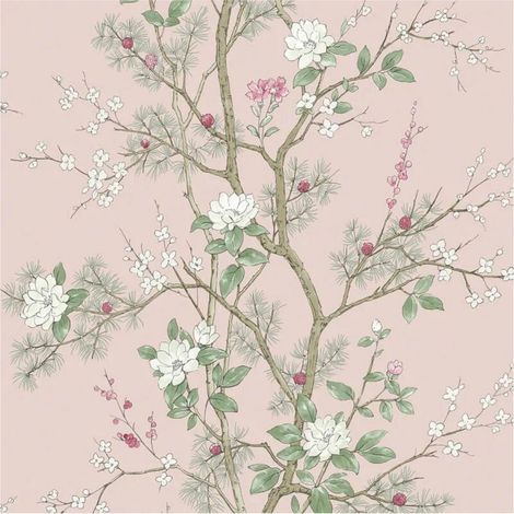 Belgravia Moda Designer Wallpaper Paste The Paper Bridget Floral Blush