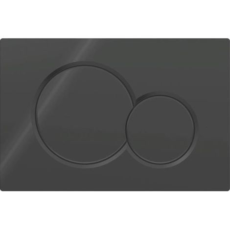 Plaque d'actionnement Geberit Sigma01 pour double chasse d'eau : Noir de jais RAL 9005 (115.770.DW.5) (1/4)