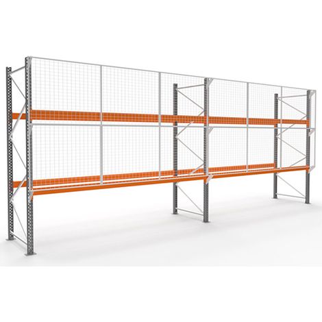 Regale für mittelschwere Lasten 2 Ebenen - nächstes Element - 1750x1000x400mm - 496kg/niv - Nur in Verbindung mit einem Startmodul verwendbar. - RAYOPAL/GA/3027/S