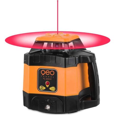 Geo Fennel – Laser rotatif automatique visible rouge – Portée 400 m – Classe 2 – Précision 1,0 mm/10 m – 220000